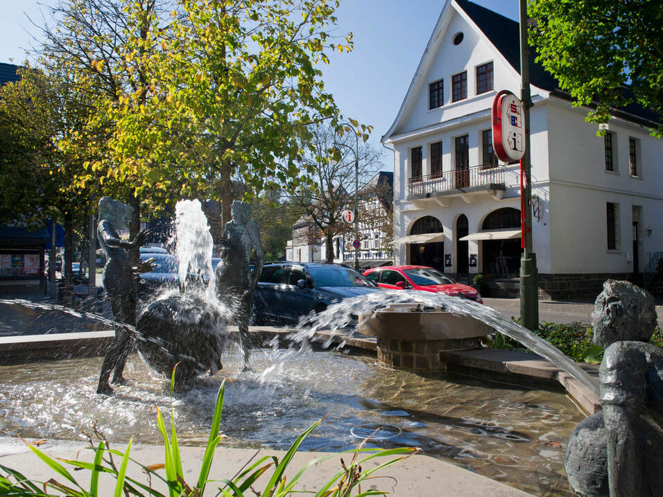 Brunnen im historischen Stadkern von Eslohe im Sauerland